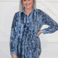 Kate Button Down Velvet Top