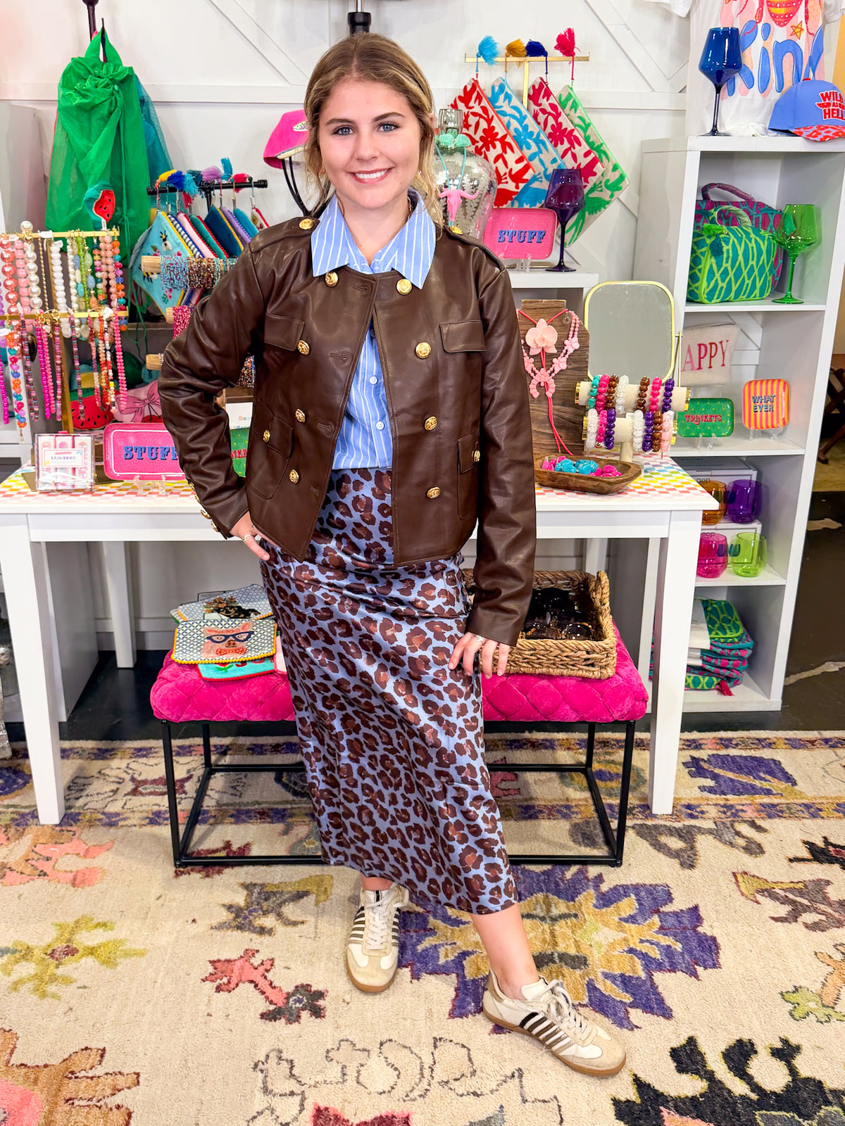 Heidi Faux Leather Jacket