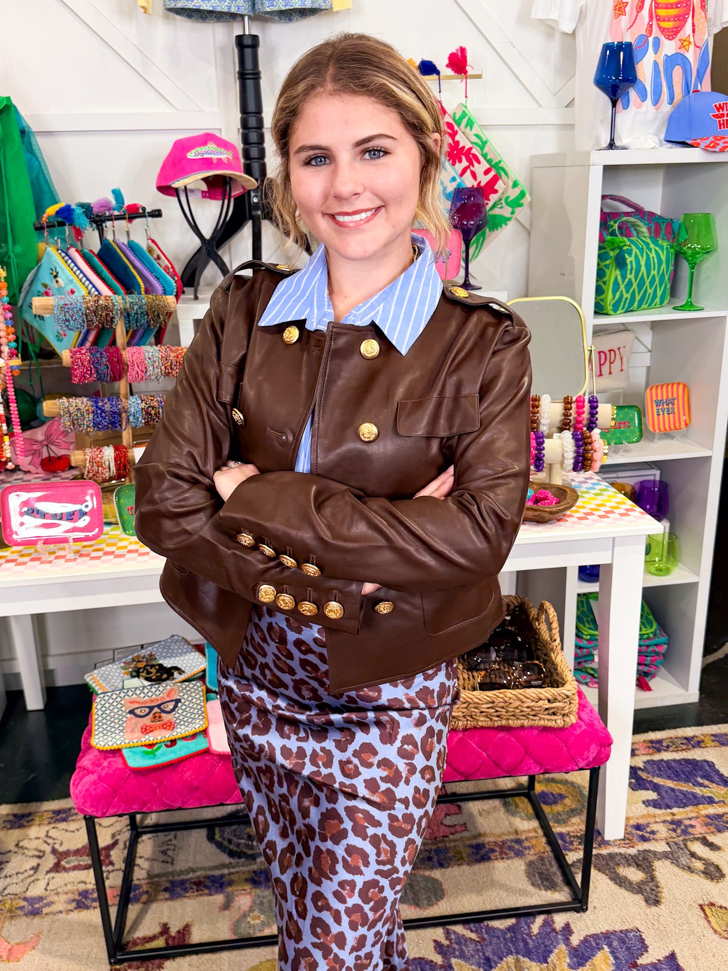 Heidi Faux Leather Jacket
