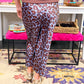 Animal Print HW Midi Skirt