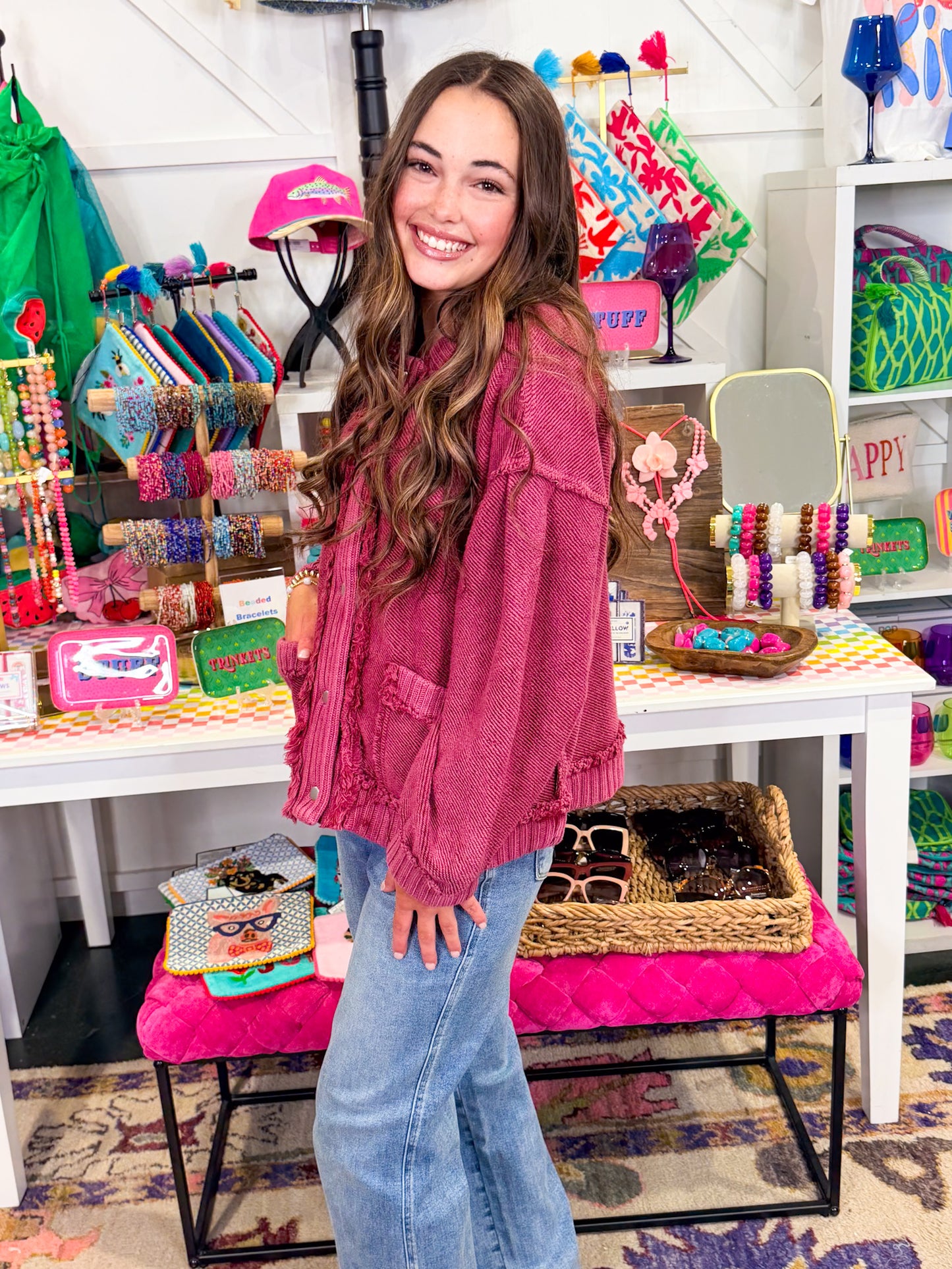 Reese Tibetan Red Sweater