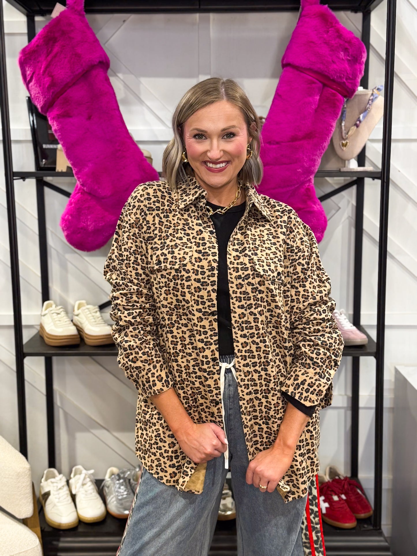 Believe Animal Print Flannel