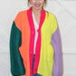 Colorblock Cardigan Jacket