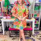 Bold Floral Shift Dress