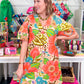 Bold Floral Shift Dress