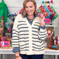 Marlene Black Iris Stripe Cardigan