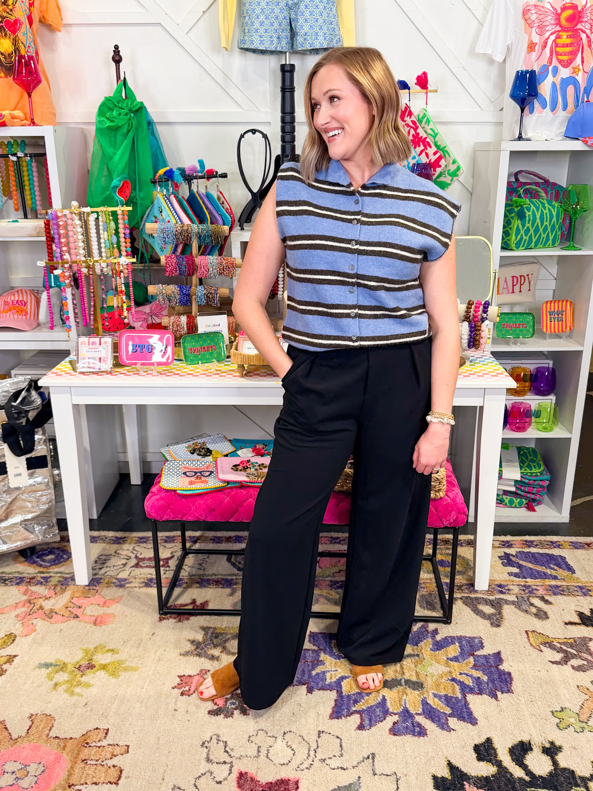 Tatum Striped Top