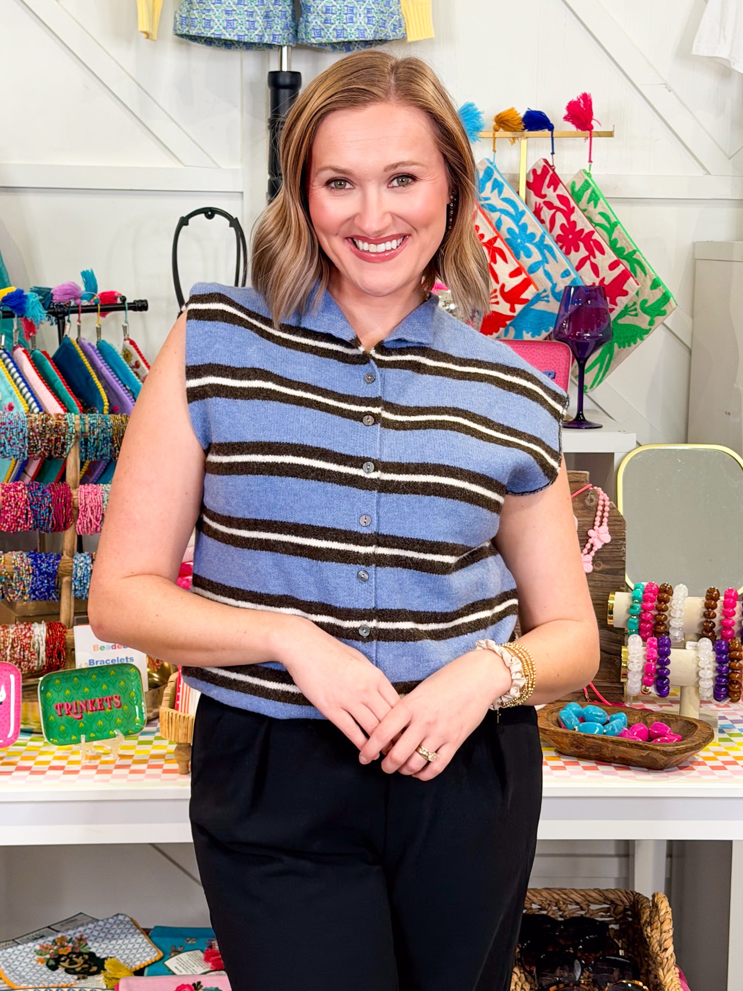 Tatum Striped Top