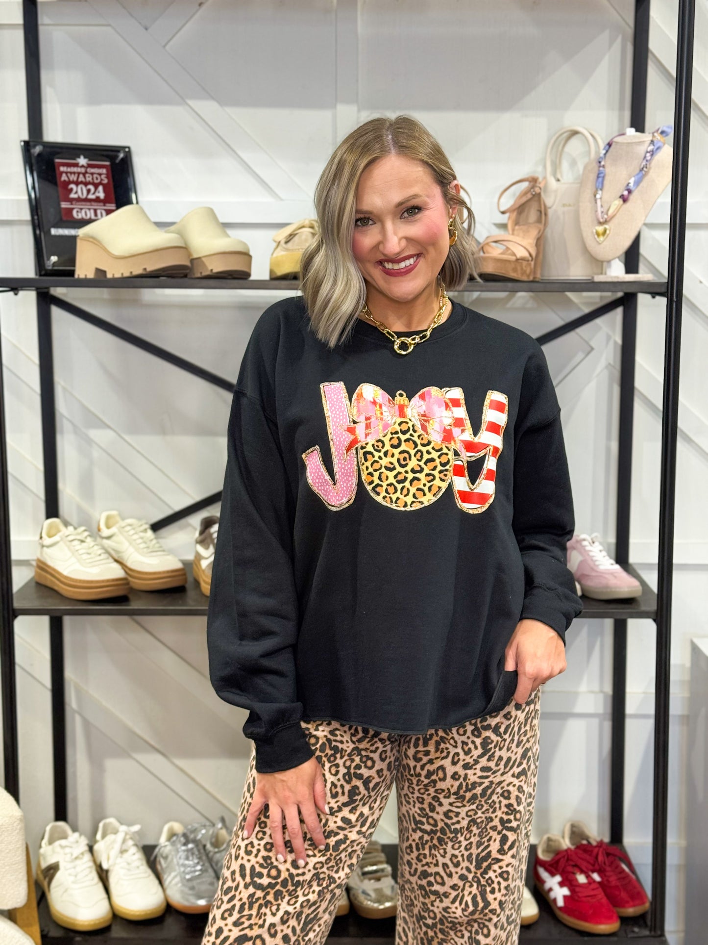 Joy Side Bow Sweatshirt