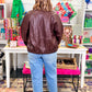 Over Sized Faux Leather Jacket