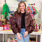Over Sized Faux Leather Jacket