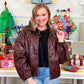 Over Sized Faux Leather Jacket