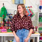 Polka Dot Oversized Top