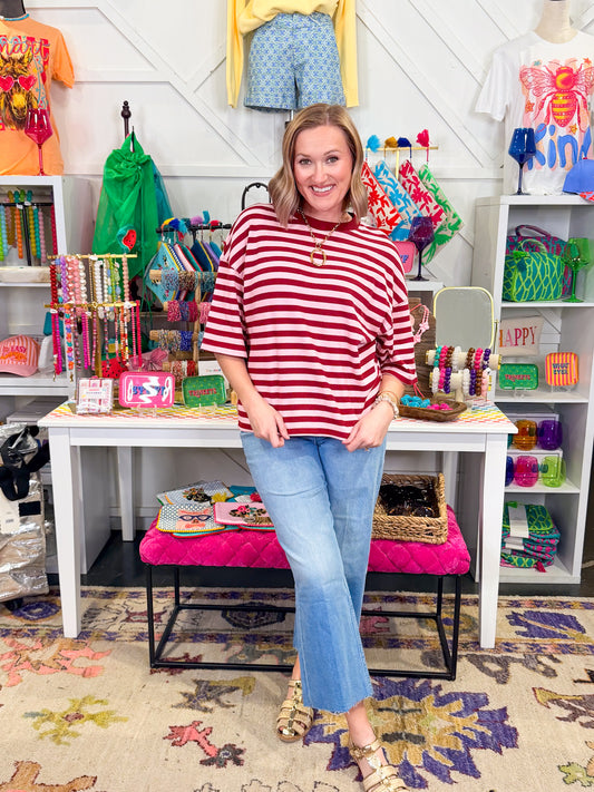 Jen Striped SS Top