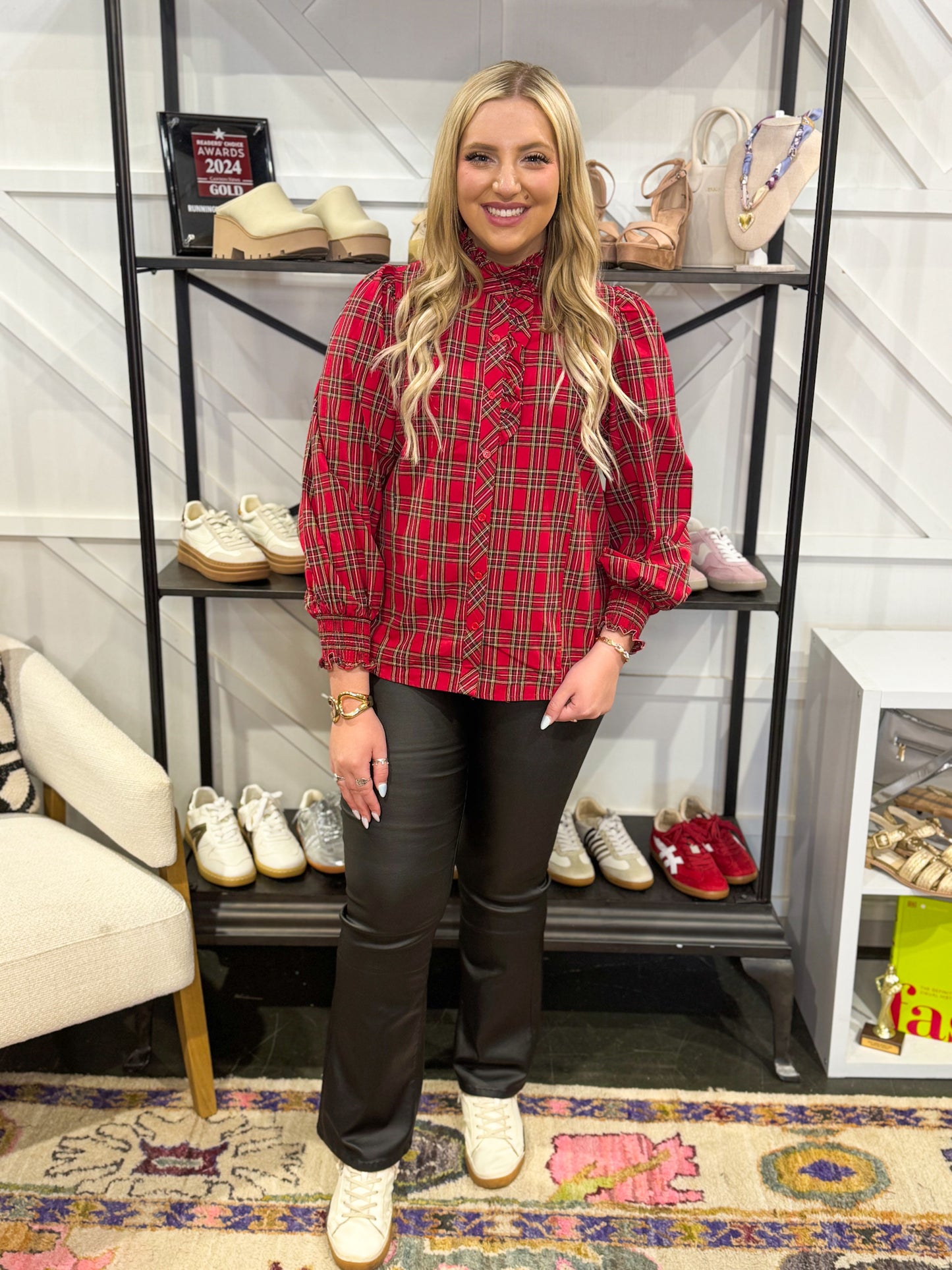 Ellison Plaid Blouse