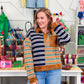 Multi Color Stripe Pullover