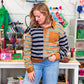Multi Color Stripe Pullover