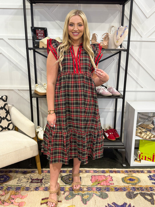 Alanna Plaid Dress
