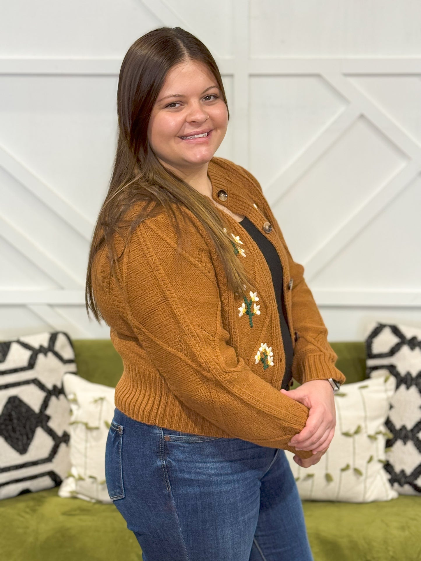 Floral Button Cardigan