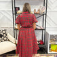 Simone Plaid Midi Dress