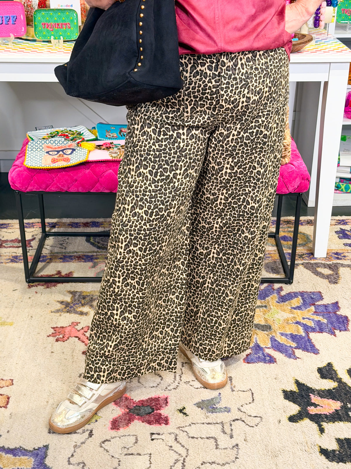 Leopard Pull on Pant