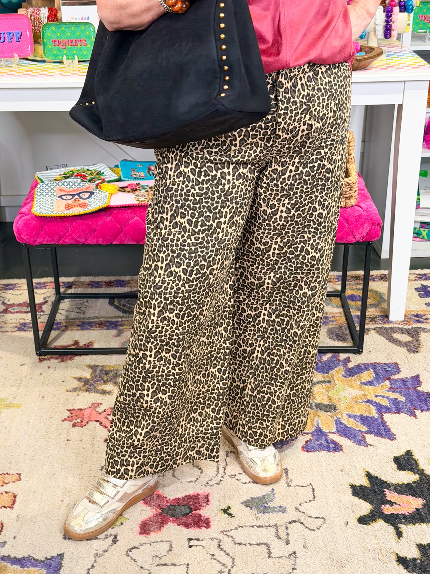 Leopard Pull on Pant