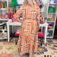Graphic Midi Shirt Dress