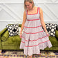 Jessica Embroidered Print Midi Dress
