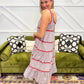 Jessica Embroidered Print Midi Dress
