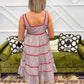 Jessica Embroidered Print Midi Dress