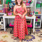Monica Plaid Midi Dress