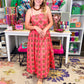 Monica Plaid Midi Dress