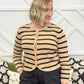 Claire Striped Cardigan