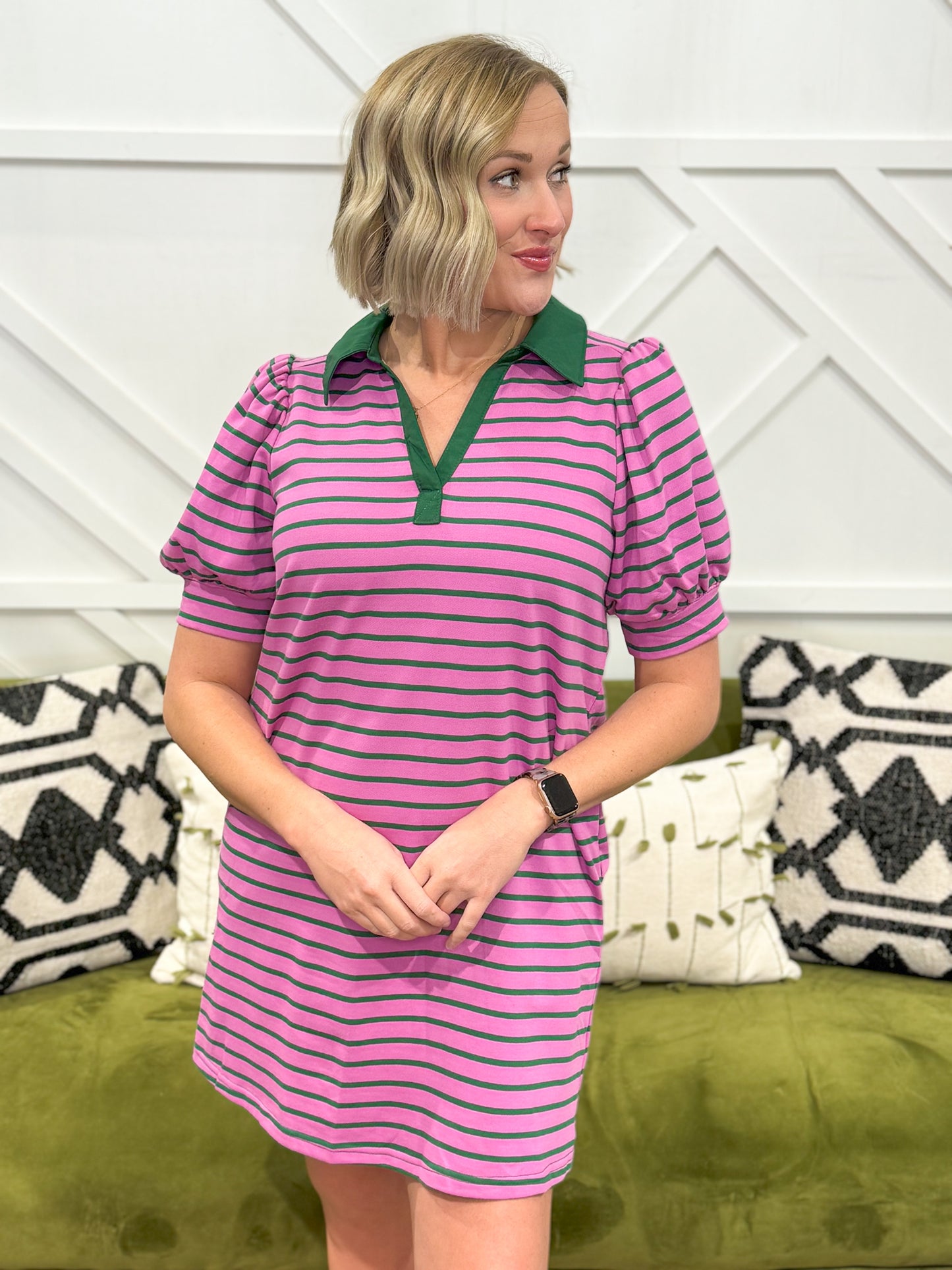 Rhea Striped Dress