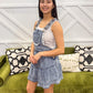 Snow Washed Lace Romper