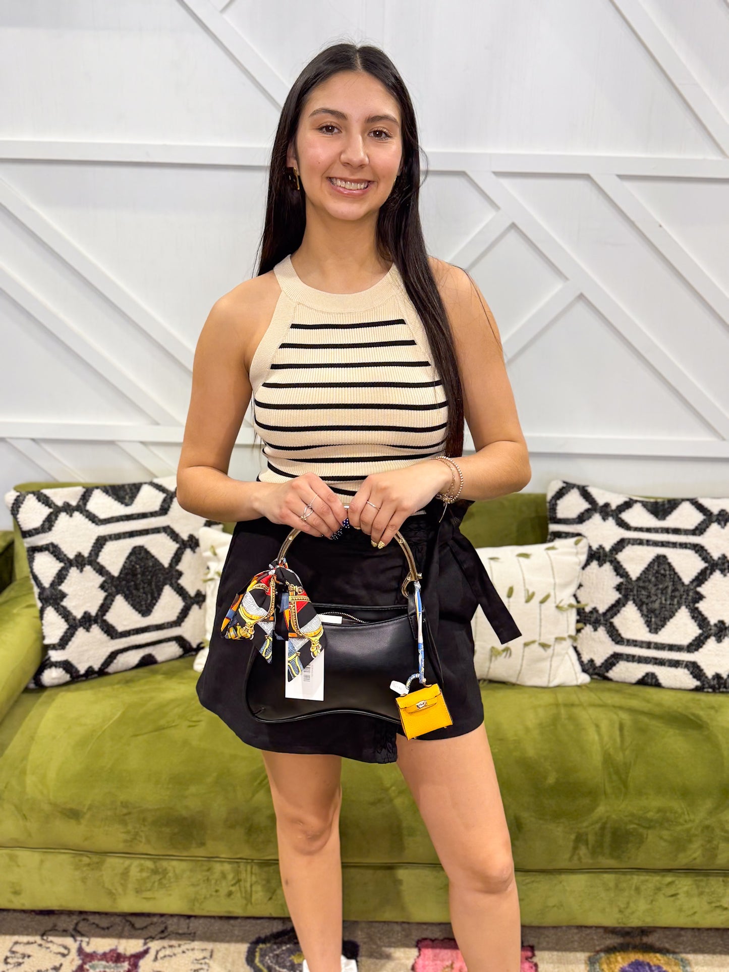 Ann Striped Knit Tank