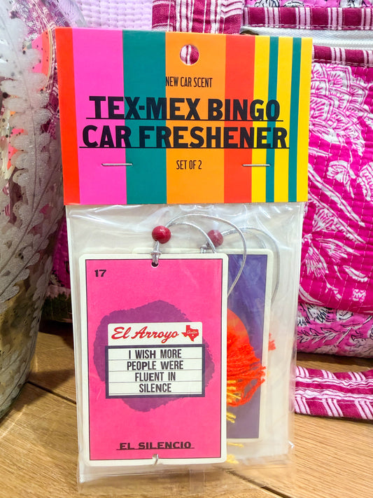 Tex Mex Bingo Car Fresheners 2 Pack