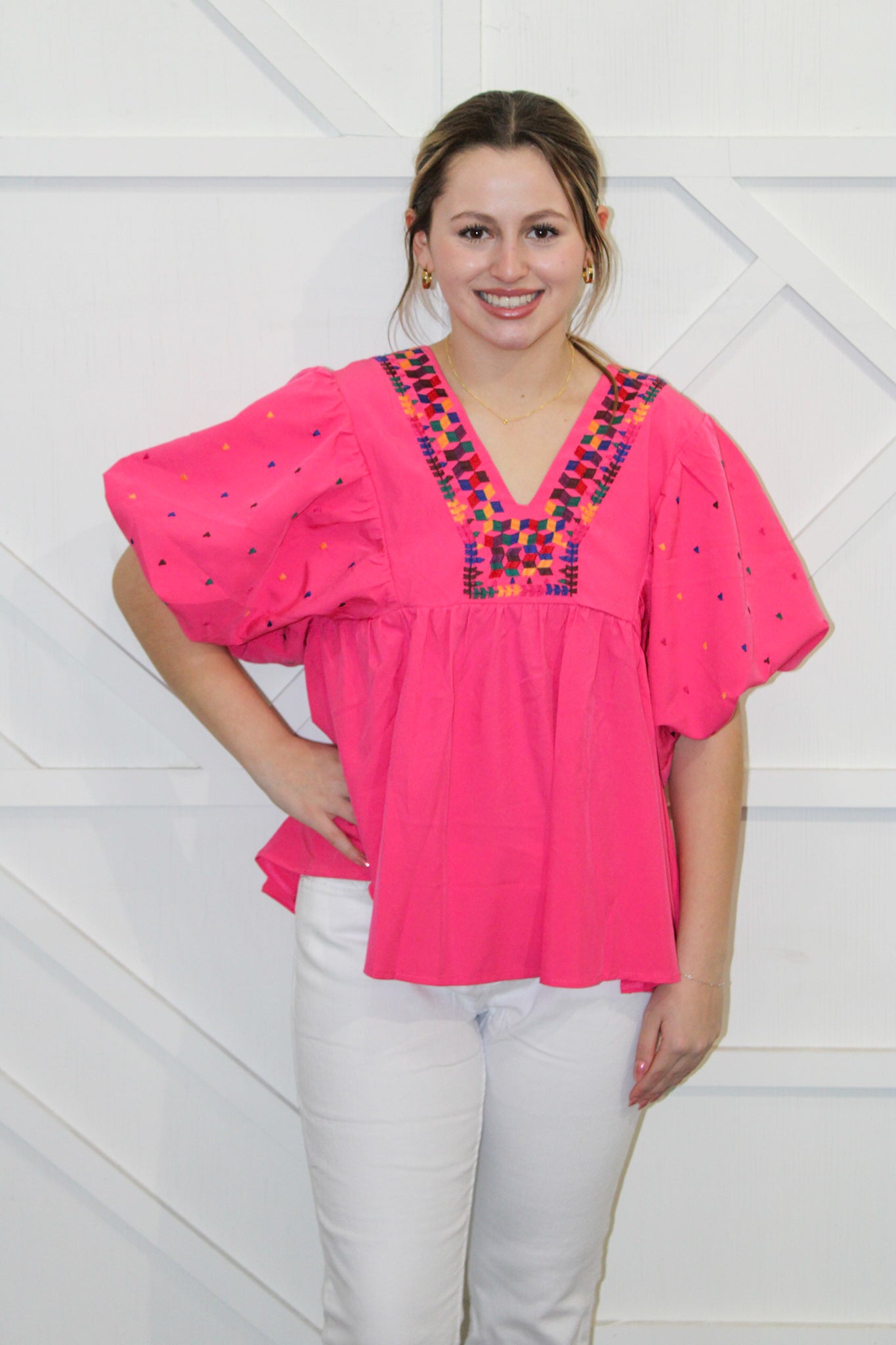 Bailey Embroidery Top