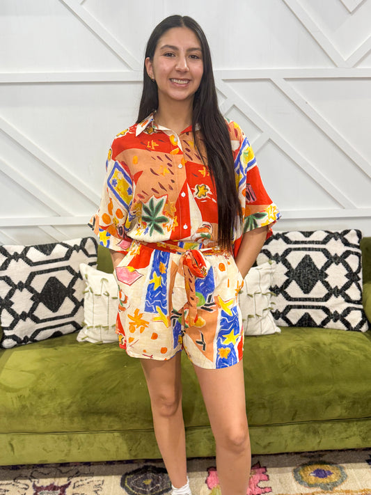 Rio Printed Romper