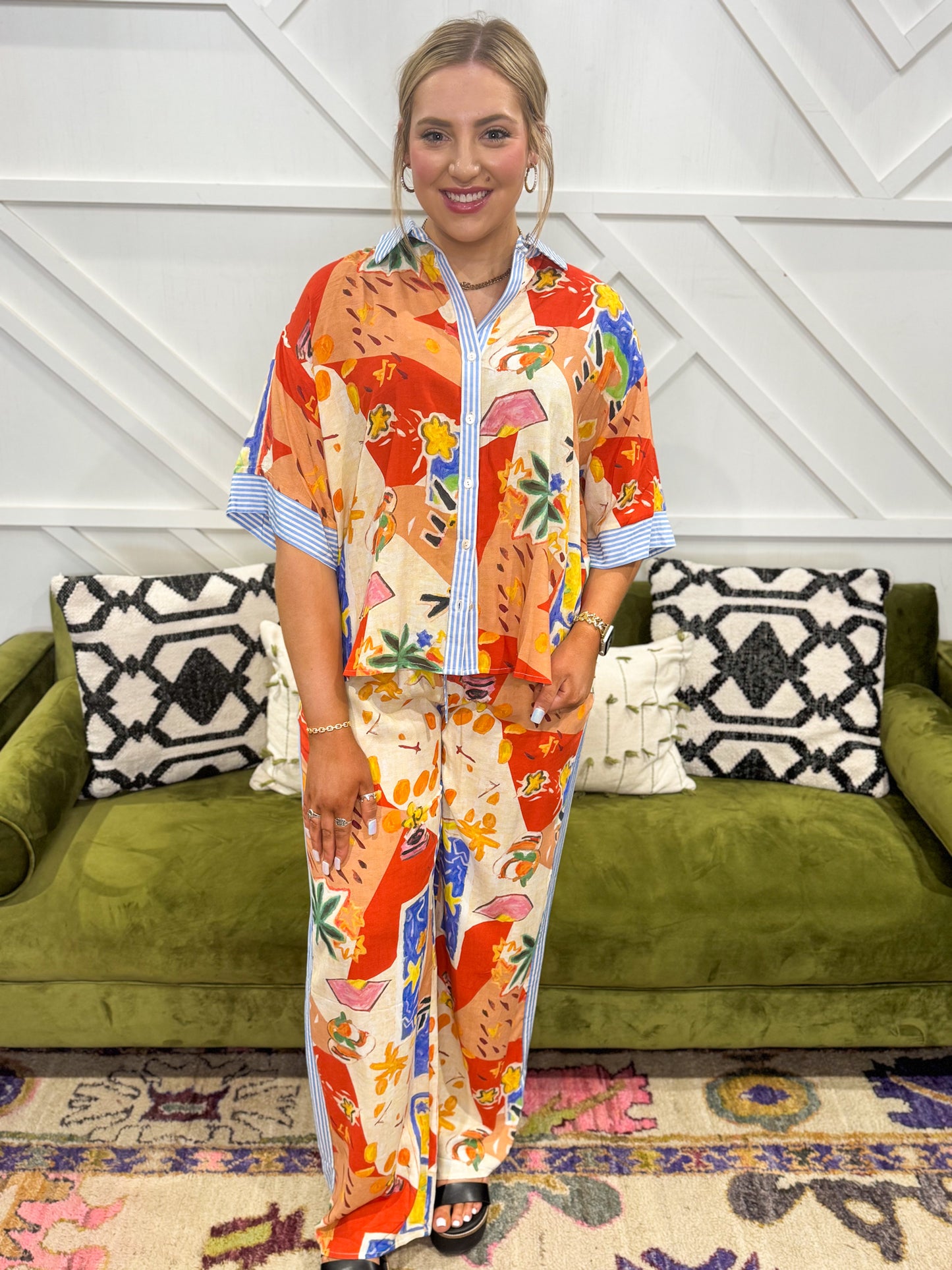 Rio Print Pant Set