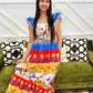 Peacock Maxi Dress
