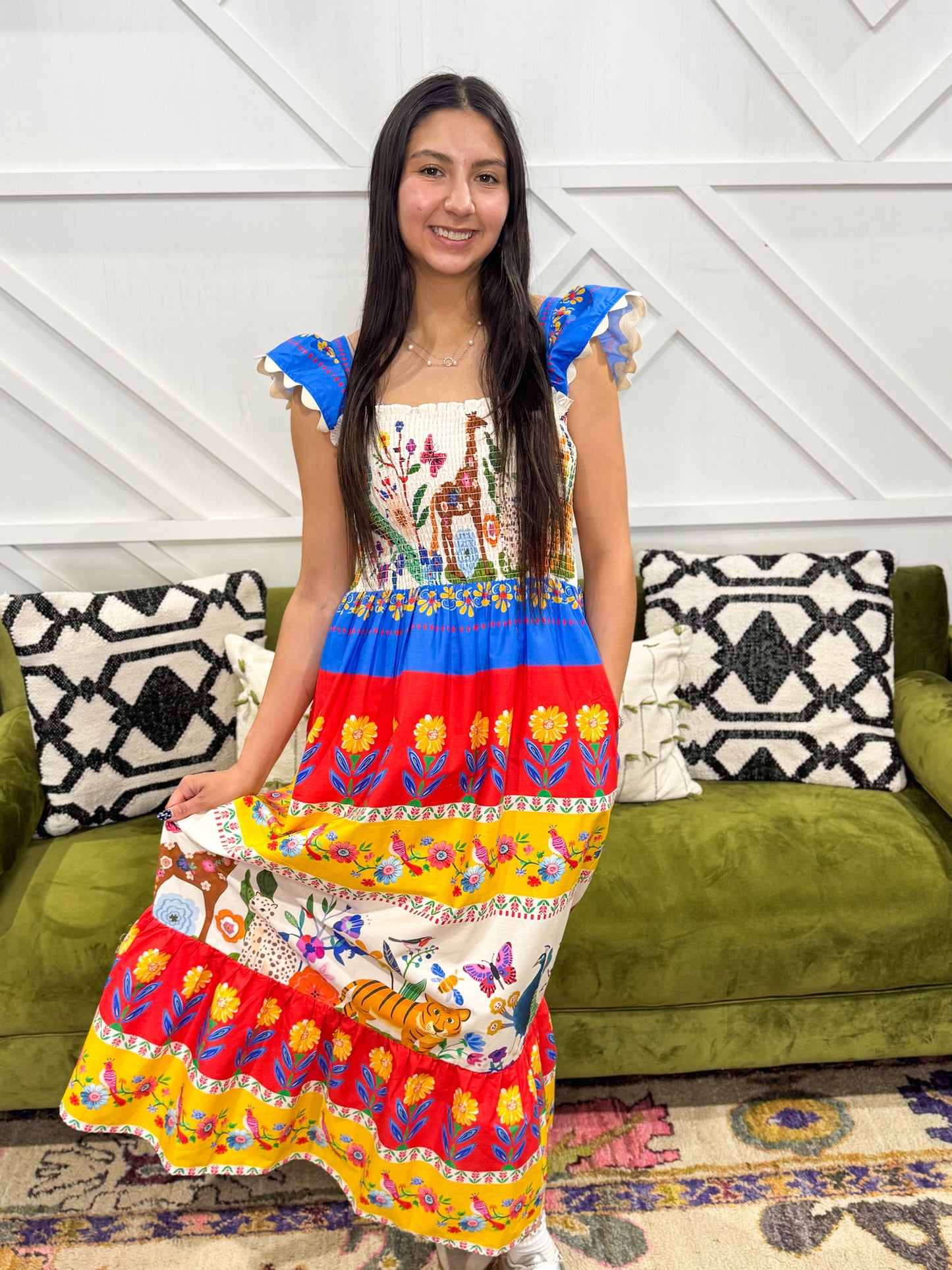 Peacock Maxi Dress