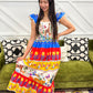 Peacock Maxi Dress