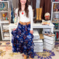 Floral Tiered Maxi Skirt