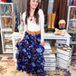 Floral Tiered Maxi Skirt