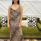 Leopard Satin Maxi