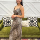 Leopard Satin Maxi