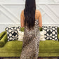 Leopard Satin Maxi