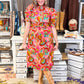 Bouquet Midi Shirt Dress