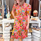 Bouquet Midi Shirt Dress
